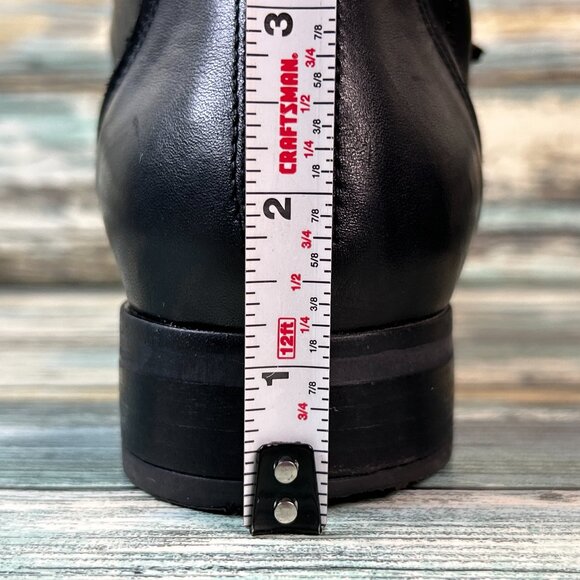 Nero Giardini Boots Womens 10/40 Black Leather Zip Moto Biker Ankle Grunge Punk - Picture 10 of 11